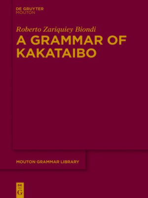 cover image of A Grammar of Kakataibo